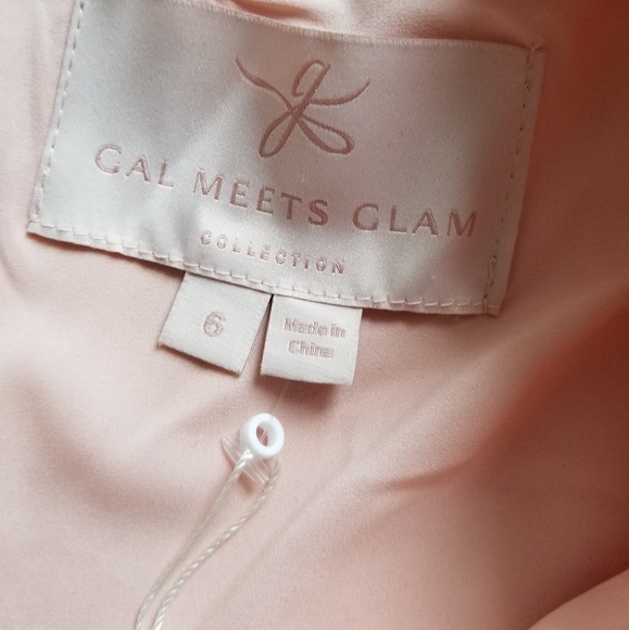 Gal Meets Glam Debbie Dusty Rose Satin Dress - Picture 6 of 8